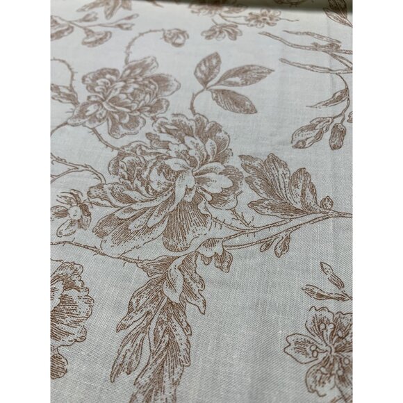 Fabric Fat Quarter By Marsha McCloskey Clothworks Floral Beige & Yellow Cotton 1 - Picture 4 of 5